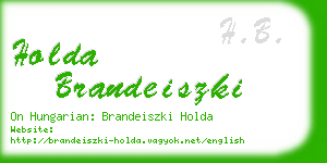 holda brandeiszki business card